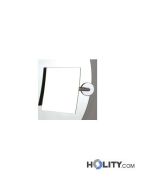 Specchio cosmetico ingranditore quadrato con morsetto h3907