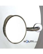 Specchio cosmetico ingranditore tondo con morsetto h3908