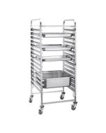 Carrello portavassoi in acciaio inox h418_157