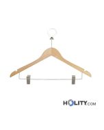 Confezione da 100 grucce con anello antifurto per hotel h43842