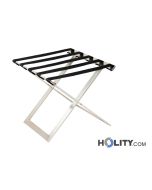 Reggivaligia per hotel in acciaio inox h43865