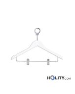 Confezione da 100 grucce in legno antifurto con morsetti h438_188