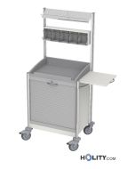 hospital-dressing-trolley-with-5-dressing-containers-h44603
