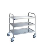 Stainless steel service trolley h45611