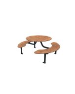 Round table and 6-seater picnic benches h463_16