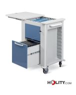 medical-ward-round-trolley-for-20-folder-holders-h564-88