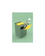 Pattumiera svuota rifiuti con bascula per self service h684_144