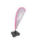 Teardrop flag with ballastable base h738_170