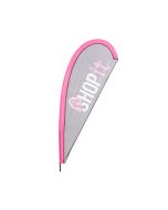 Teardrop flag complete with printing h738_172