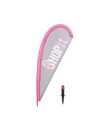 Teardrop flag with snow spike h738_173