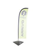 Wing flag with square metal base h738_180
