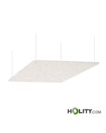 Sound-absorbing panel with ceiling cable h738_193