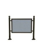 Pedestrian barrier for urban furniture with panel h744_43