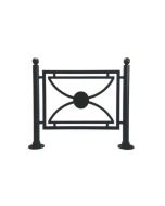 Public space barrier with 2 posts h744_45