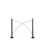 Urban furniture barrier with 2 bases h744_46
