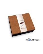 Cassaforte per hotel con porta rivestita in eco-pelle  h7680
