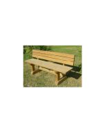 Wooden bench for public spaces with backrest h773_31