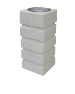 outdoor-concrete-ashtray-sandstone-finish-h86-256