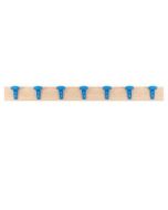 Wall-mounted coat rack 7 places plastic hangers h908_198