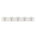 Wall-mounted 5-place coat rack metal hangers h908_199