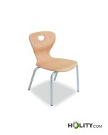 Primary and secondary school chair in beech wood h908_221
