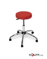 Medical practice stool with chrome structure h930_82