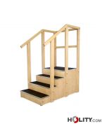 Wooden rehabilitation stairs h930_86