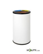 Indoor recycling bin 3 compartments h957_55