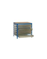 Workbench with drawers h965_23