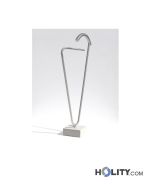 Servomuto di design in marmo e acciaio h9718