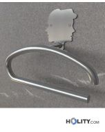 Servomuto a parete di design in acciaio h9728