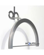 Servomuto di design a parete in acciaio h9729