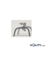 Servomuto di design a parete in acciaio h9731