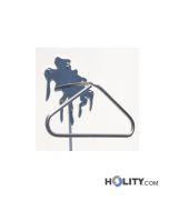 Servomuto di design a parete in acciaio h9733