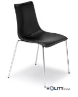 Sedia-imbottita-a-4-gambe-con-struttura-in-acciaio-h74189