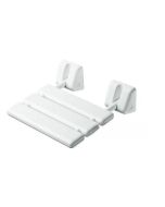 Folding non-slip seat for shower in ABS and aluminum