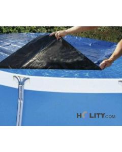 Cover for above-ground pools in woven polypropylene