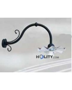 Lampada a muro con riflettore in rame smaltato h16820
