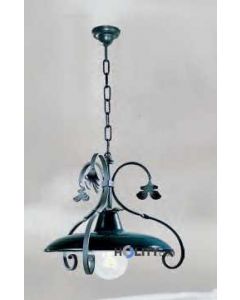 Lampada a sospensione in ferro battuto h16834