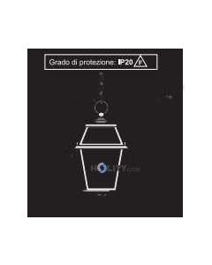 Lampada a sospensione in ferro battuto h16841