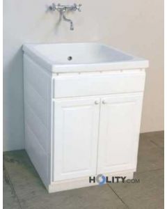 Wash exterior with ceramic bathtub h15627