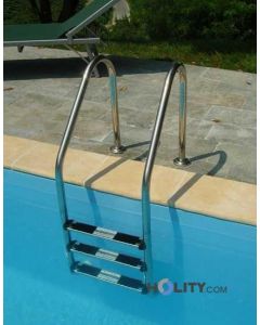 Scaletta in acciaio inox per piscine interrate h17454