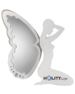 Design mirror with MDF frame and glitter h11988
