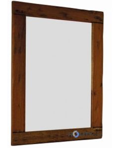 Specchio con cornice in legno d'acacia h13702
