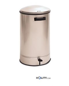 Stainless steel dustbin with pedal h11103