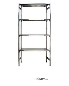 Scaffale in acciaio inox 4 ripiani lisci 110x40xh180 cm h11122 dimensioni