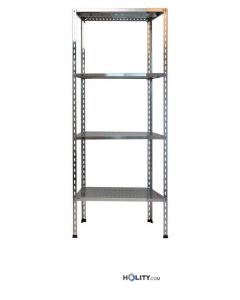 Scaffale con 4 ripiani asolati 140x40xh180 cm h11149 dimensioni
