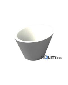 Vaso di design in polietilene con opzione luce h12702