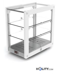Vetrina porta brioches 3 piani riscaldata h16902