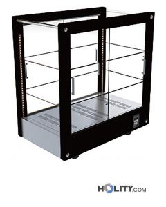 Vetrina porta brioches in legno massello riscaldata h16903